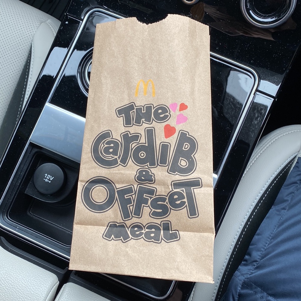 McDonald’s Cardi B & Offset Meal Small Bag